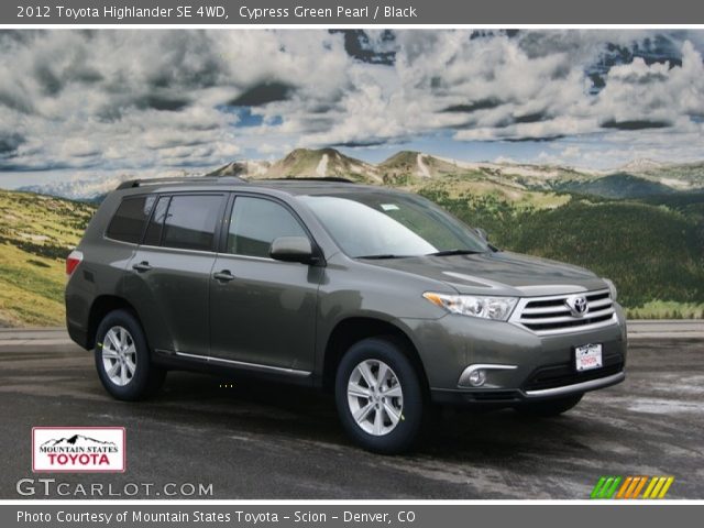 2012 Toyota Highlander SE 4WD in Cypress Green Pearl
