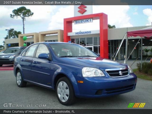 2007 Suzuki Forenza Sedan in Cobalt Blue Metallic