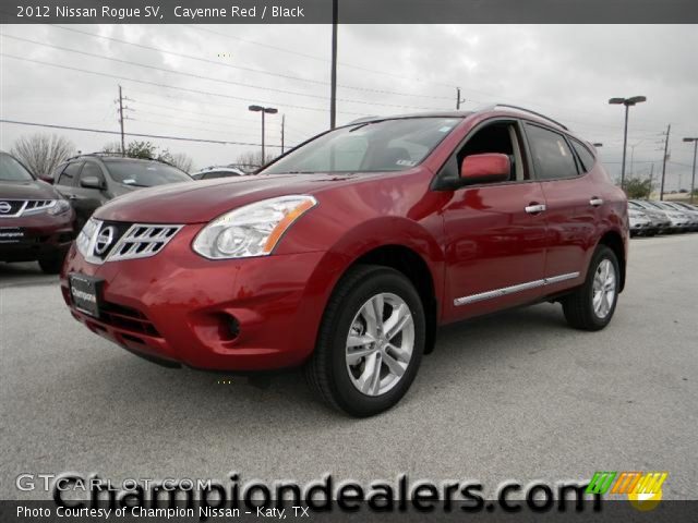 2012 Nissan Rogue SV in Cayenne Red