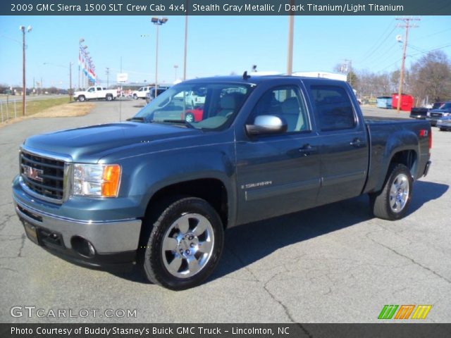 2009 GMC Sierra 1500 SLT Crew Cab 4x4 in Stealth Gray Metallic