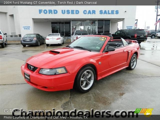 2004 Ford Mustang GT Convertible in Torch Red