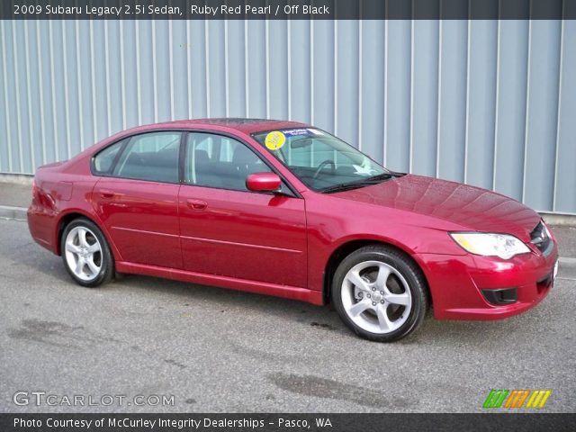 2009 Subaru Legacy 2.5i Sedan in Ruby Red Pearl