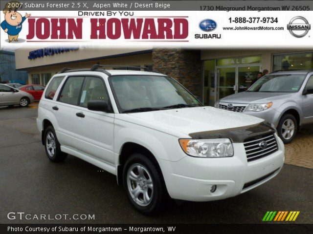 2007 Subaru Forester 2.5 X in Aspen White