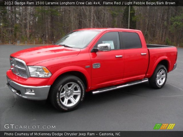 2012 Dodge Ram 1500 Laramie Longhorn Crew Cab 4x4 in Flame Red