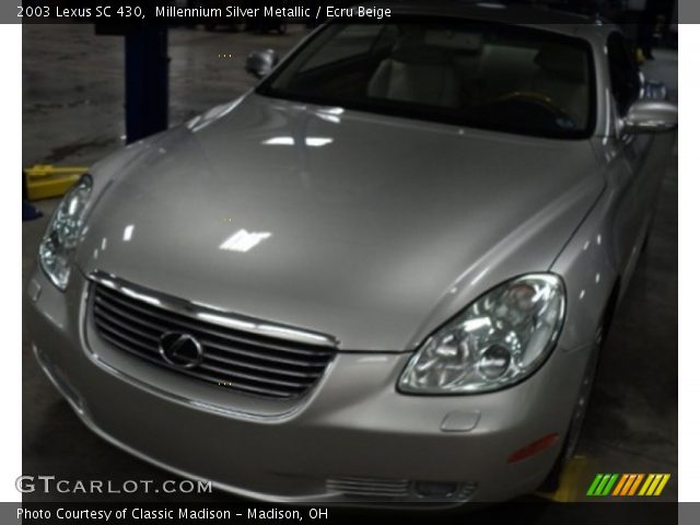 2003 Lexus SC 430 in Millennium Silver Metallic