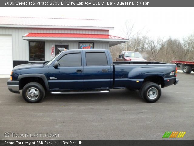 2006 Chevrolet Silverado 3500 LT Crew Cab 4x4 Dually in Dark Blue Metallic