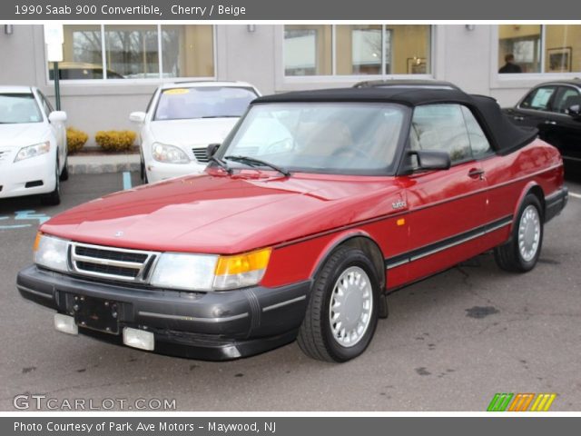 1990 Saab 900 Convertible in Cherry