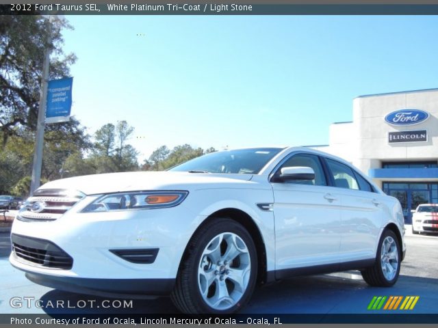 2012 Ford Taurus SEL in White Platinum Tri-Coat