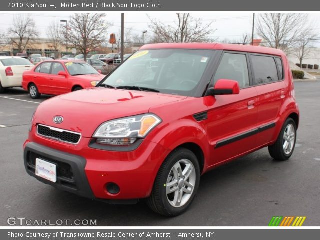 2010 Kia Soul + in Molten Red