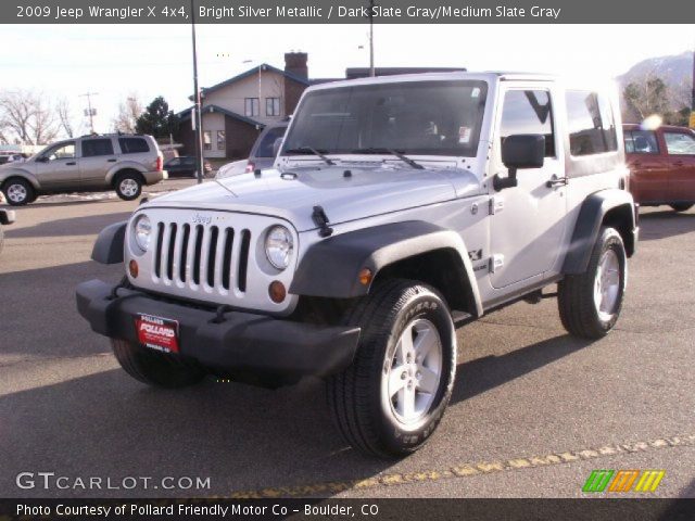 2009 Jeep Wrangler X 4x4 in Bright Silver Metallic
