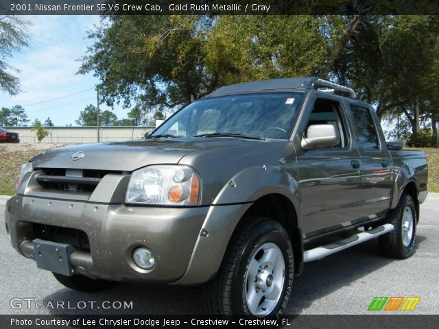 2001 Nissan Frontier SE V6 Crew Cab in Gold Rush Metallic