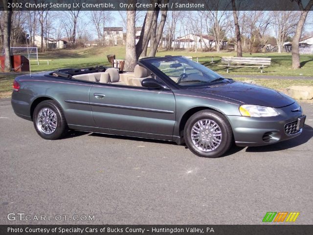 2002 Chrysler Sebring LX Convertible in Onyx Green Pearl