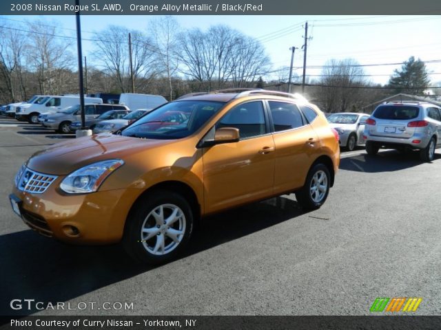 2008 Nissan Rogue SL AWD in Orange Alloy Metallic