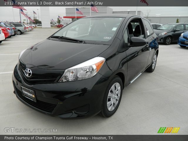 2012 Toyota Yaris L 3 Door in Black Sand Pearl