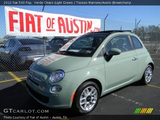 2012 Fiat 500 Pop in Verde Chiaro (Light Green)