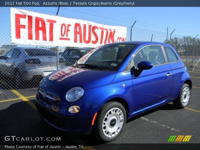 2012 Fiat 500 Pop in Azzurro (Blue)