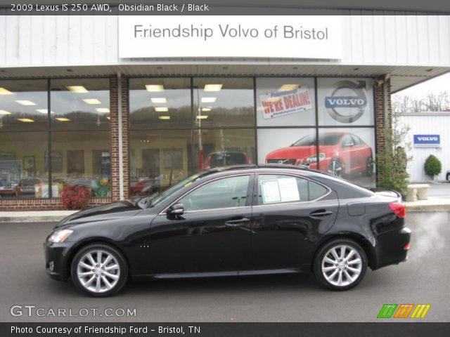 2009 Lexus IS 250 AWD in Obsidian Black