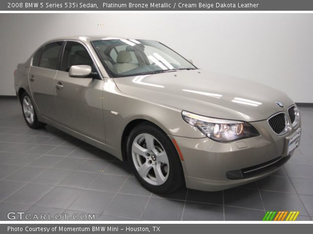 2008 BMW 5 Series 535i Sedan in Platinum Bronze Metallic