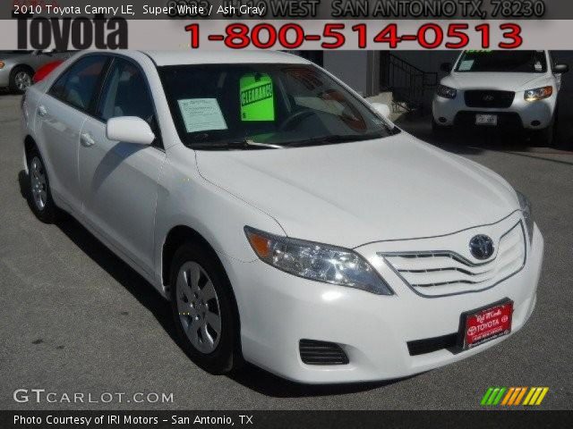 2010 Toyota Camry LE in Super White