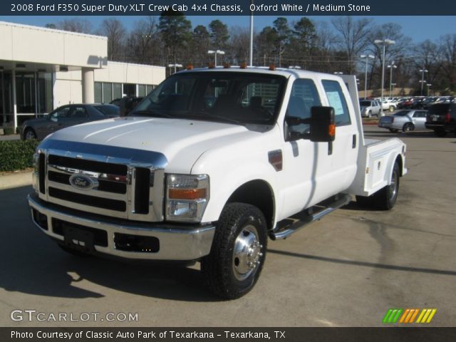 2008 Ford F350 Super Duty XLT Crew Cab 4x4 Chassis in Oxford White