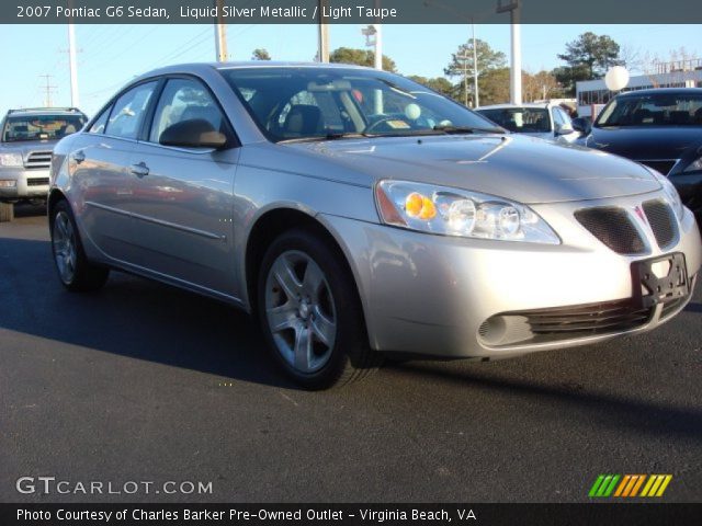 2007 Pontiac G6 Sedan in Liquid Silver Metallic
