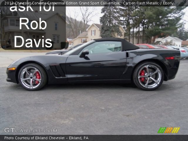 2012 Chevrolet Corvette Centennial Edition Grand Sport Convertible in Carbon Flash Metallic