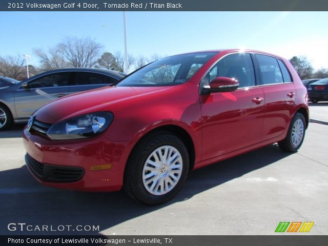 2012 Volkswagen Golf 4 Door in Tornado Red