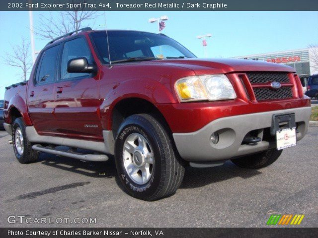 2002 Ford Explorer Sport Trac 4x4 in Toreador Red Metallic
