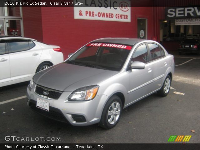 2010 Kia Rio LX Sedan in Clear Silver