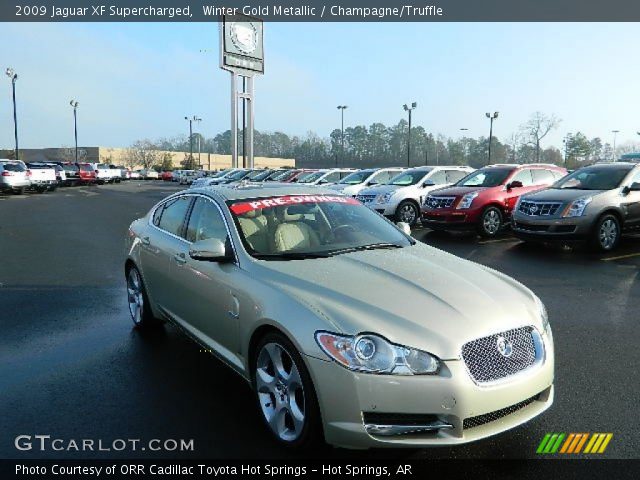 2009 Jaguar XF Supercharged in Winter Gold Metallic