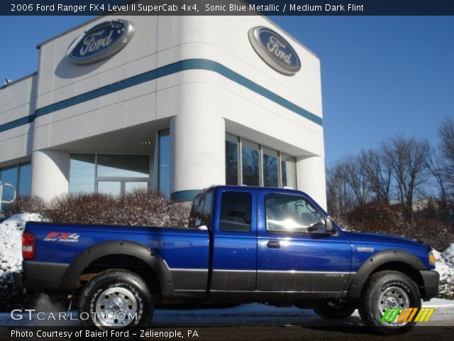 2006 Ford Ranger FX4 Level II SuperCab 4x4 in Sonic Blue Metallic