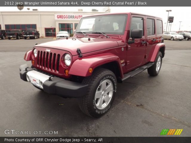 2012 Jeep Wrangler Unlimited Sahara 4x4 in Deep Cherry Red Crystal Pearl