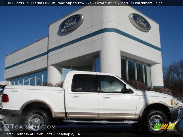 2003 Ford F150 Lariat FX4 Off Road SuperCrew 4x4 in Oxford White