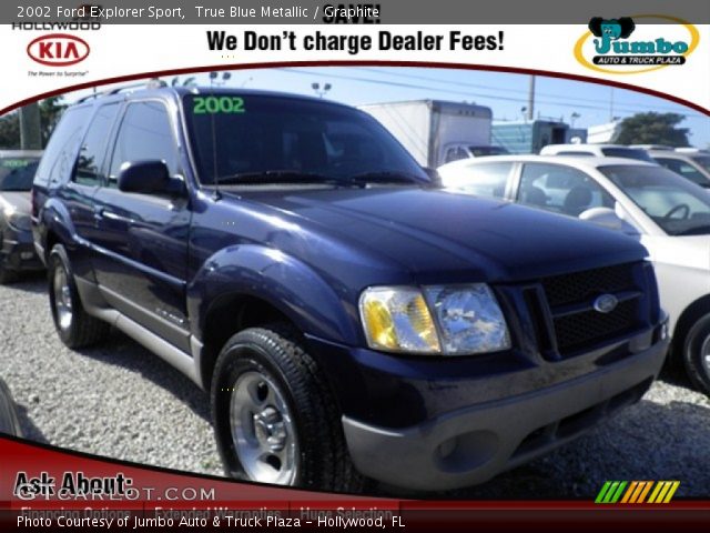 2002 Ford Explorer Sport in True Blue Metallic
