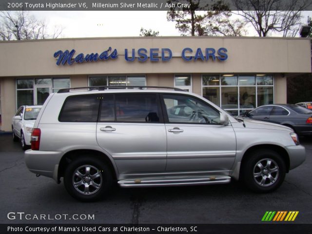 2006 Toyota Highlander V6 in Millenium Silver Metallic