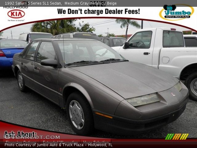 1992 Saturn S Series SL1 Sedan in Medium Gray Metallic