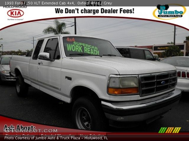 1993 Ford F150 XLT Extended Cab 4x4 in Oxford White
