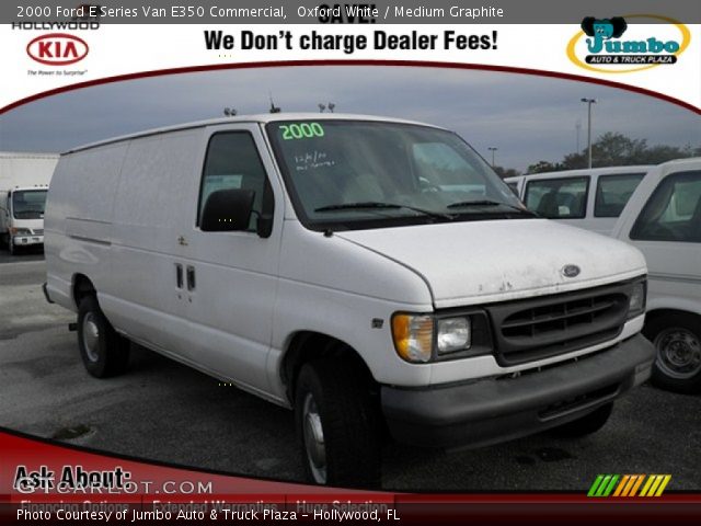 2000 Ford E Series Van E350 Commercial in Oxford White