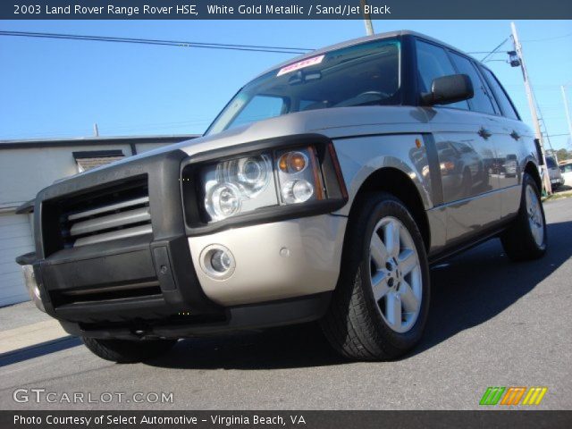 2003 Land Rover Range Rover HSE in White Gold Metallic