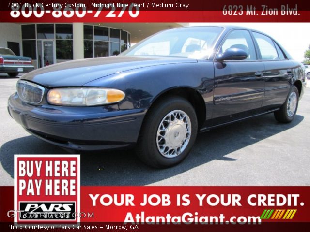 2001 Buick Century Custom in Midnight Blue Pearl