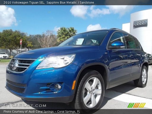 2010 Volkswagen Tiguan SEL in Sapphire Blue Metallic