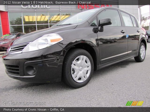 2012 Nissan Versa 1.8 S Hatchback in Espresso Black