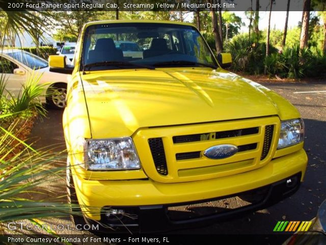 2007 Ford Ranger Sport Regular Cab in Screaming Yellow