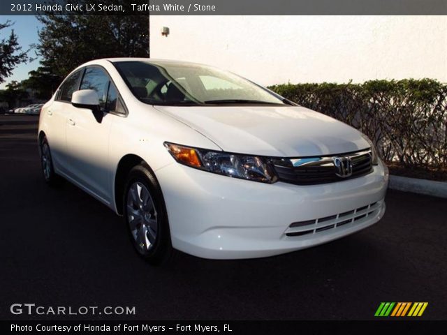 2012 Honda Civic LX Sedan in Taffeta White