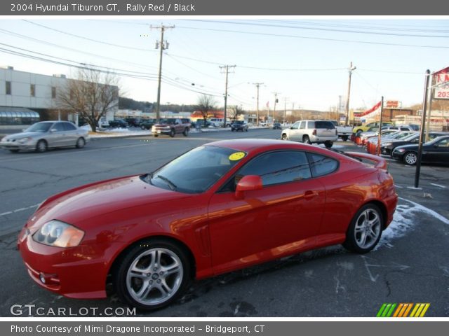2004 Hyundai Tiburon GT in Rally Red