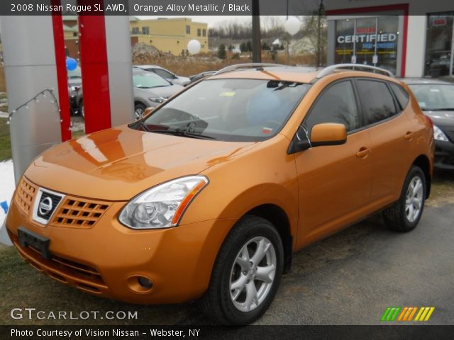 2008 Nissan Rogue SL AWD in Orange Alloy Metallic