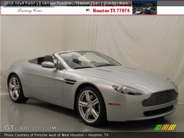 2008 Aston Martin V8 Vantage Roadster in Titanium Silver