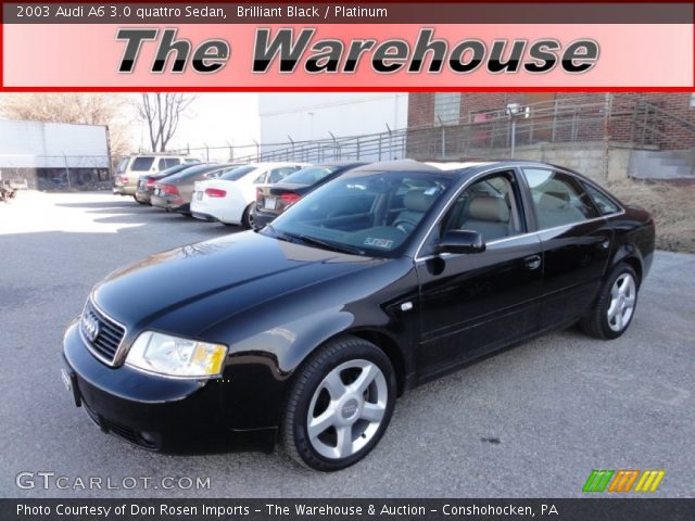 2003 Audi A6 3.0 quattro Sedan in Brilliant Black
