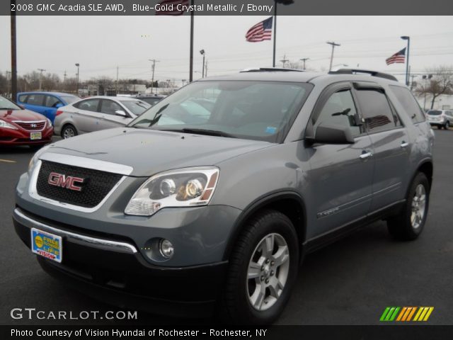 2008 GMC Acadia SLE AWD in Blue-Gold Crystal Metallic