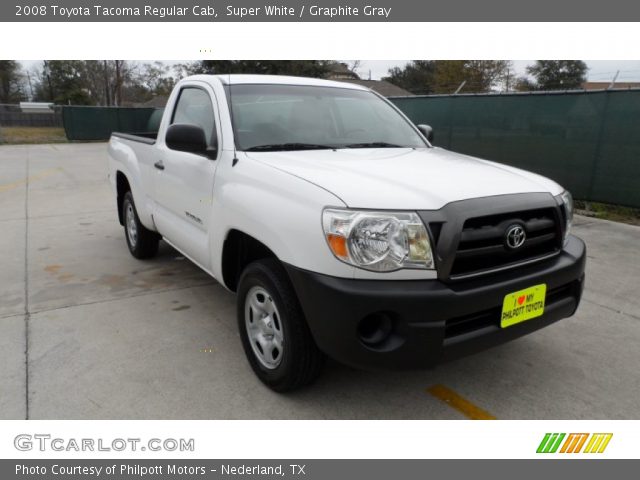 2008 Toyota Tacoma Regular Cab in Super White